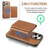 Magnetic Leather Wallet with Card Holder Detachable Phone Case for IPhone 16E 16 Pro Max 15 14 Plus 13 12 for Magsafe Cover