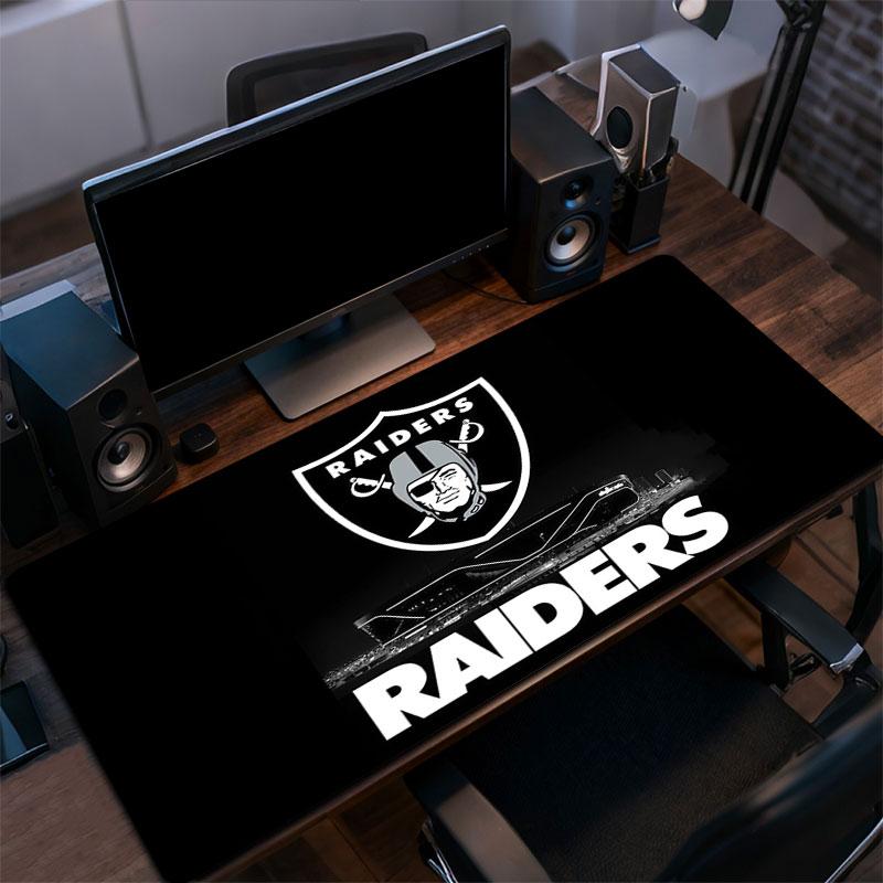 Коврик для мыши Las Vegas Raiders, Большой игровой коврик для стола, Нескользящий коврик для мыши XXL для ноутбука и планшета, Игровой коврик для мини-ПК со швами по краям