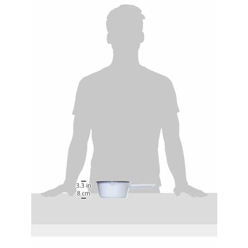 POSH LIVING Enamel Saucepan, Large, Blue, 540WL