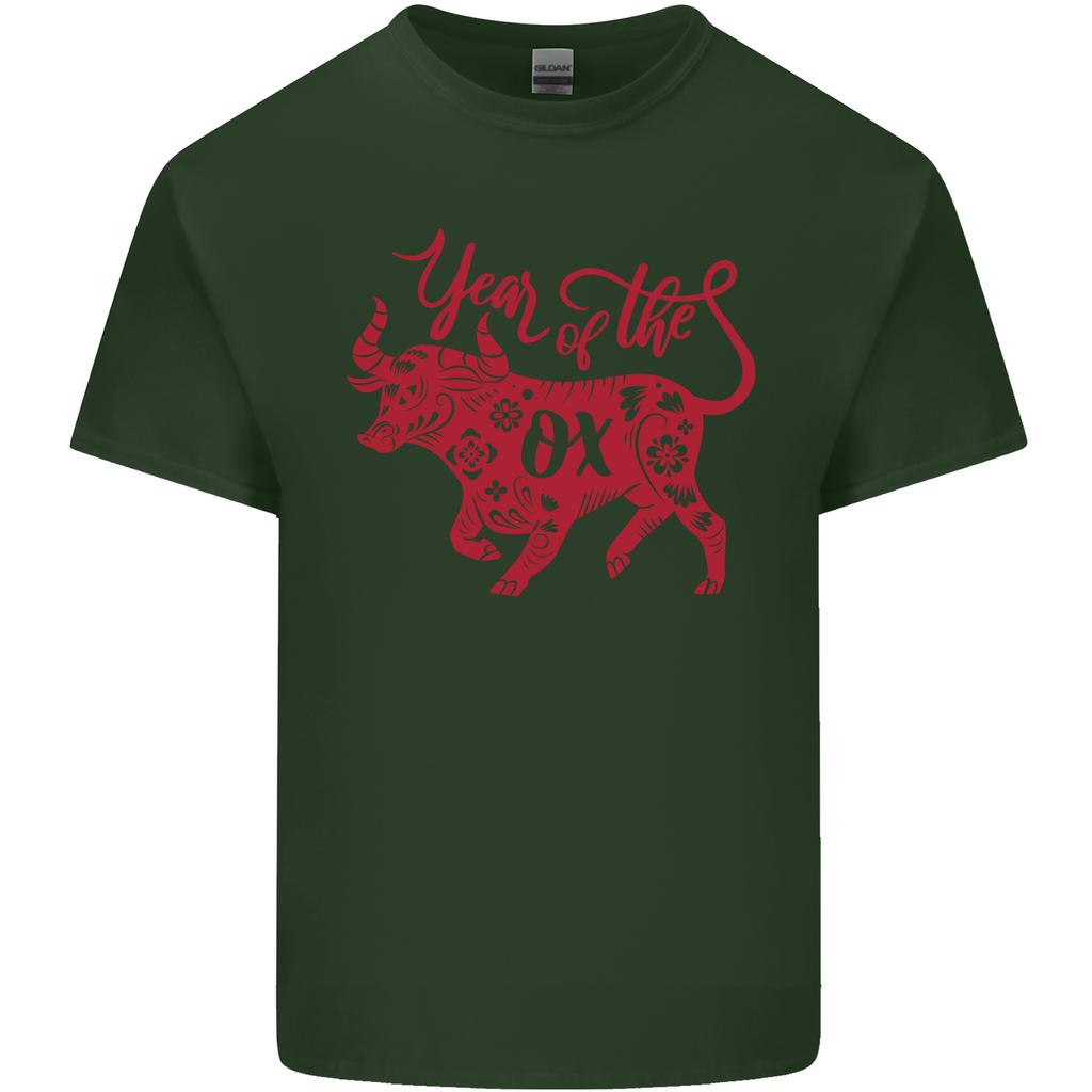 Chinese Zodiac Shengxiao Year of the Ox Unisexs Light Cotton TShirt