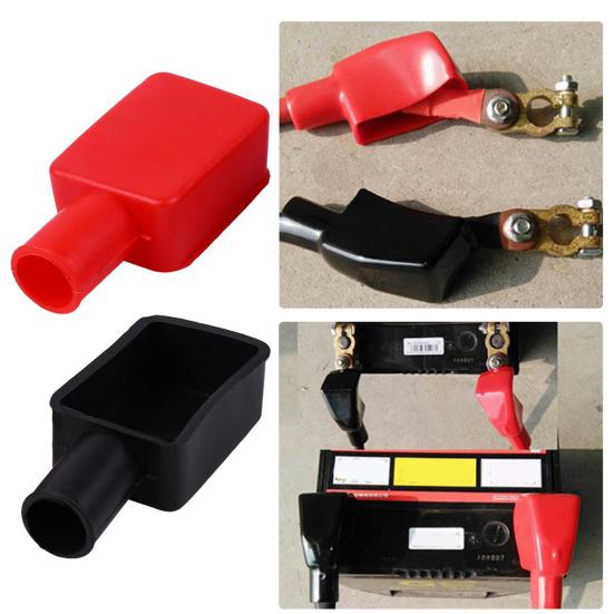 2 шт. Полезные универсальные высокопрочные крышки клемм Положительная и отрицательная верхняя защита клемм для транспортного средства