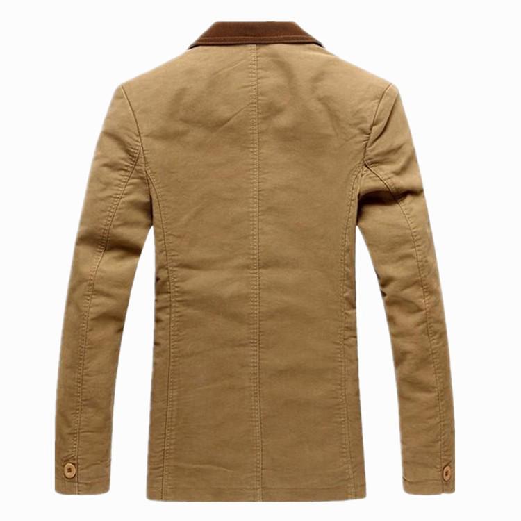 Повседневный мужской костюм с воротником-стойкой, куртка, тонкий костюм для молодых мужчин