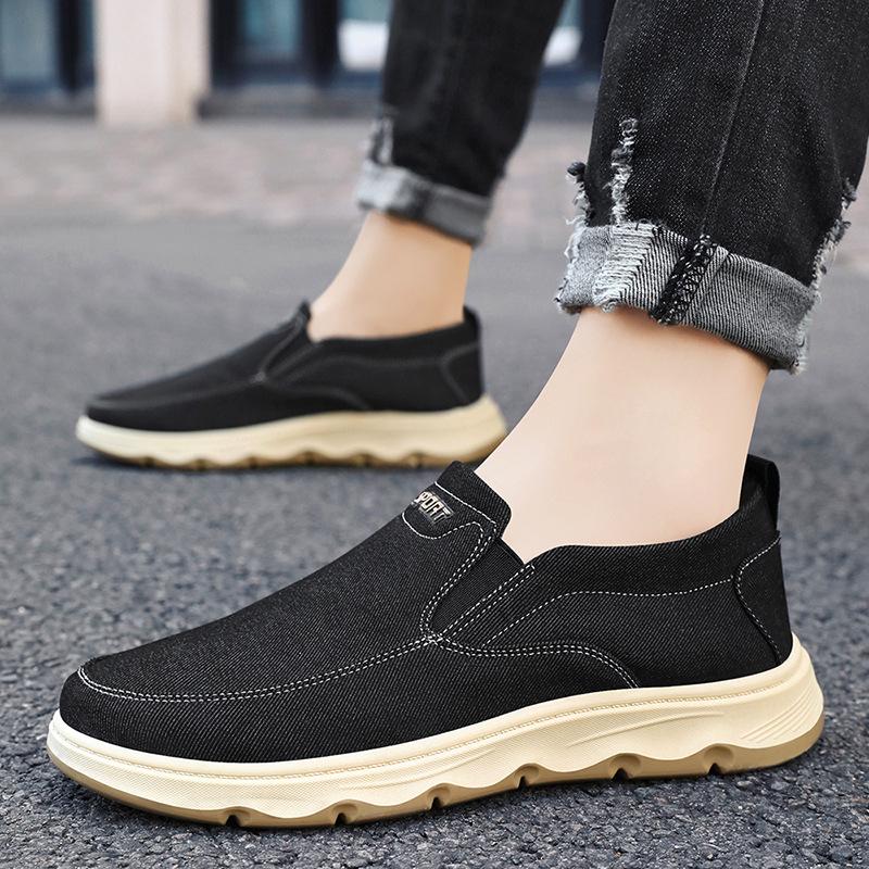 2026 Men's Summer Canvas Loafers - Casual, Breathable, Slip-on Dad Shoes