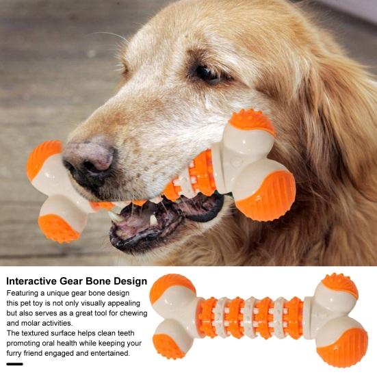 Indestructible Dog Chew Toys Interactive Puppy Teeth Bone Toy Teeth Cleaning Boredom Relief Gear