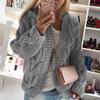 2024 Women's Loose High Neck Winter Fashion Sweater Coat