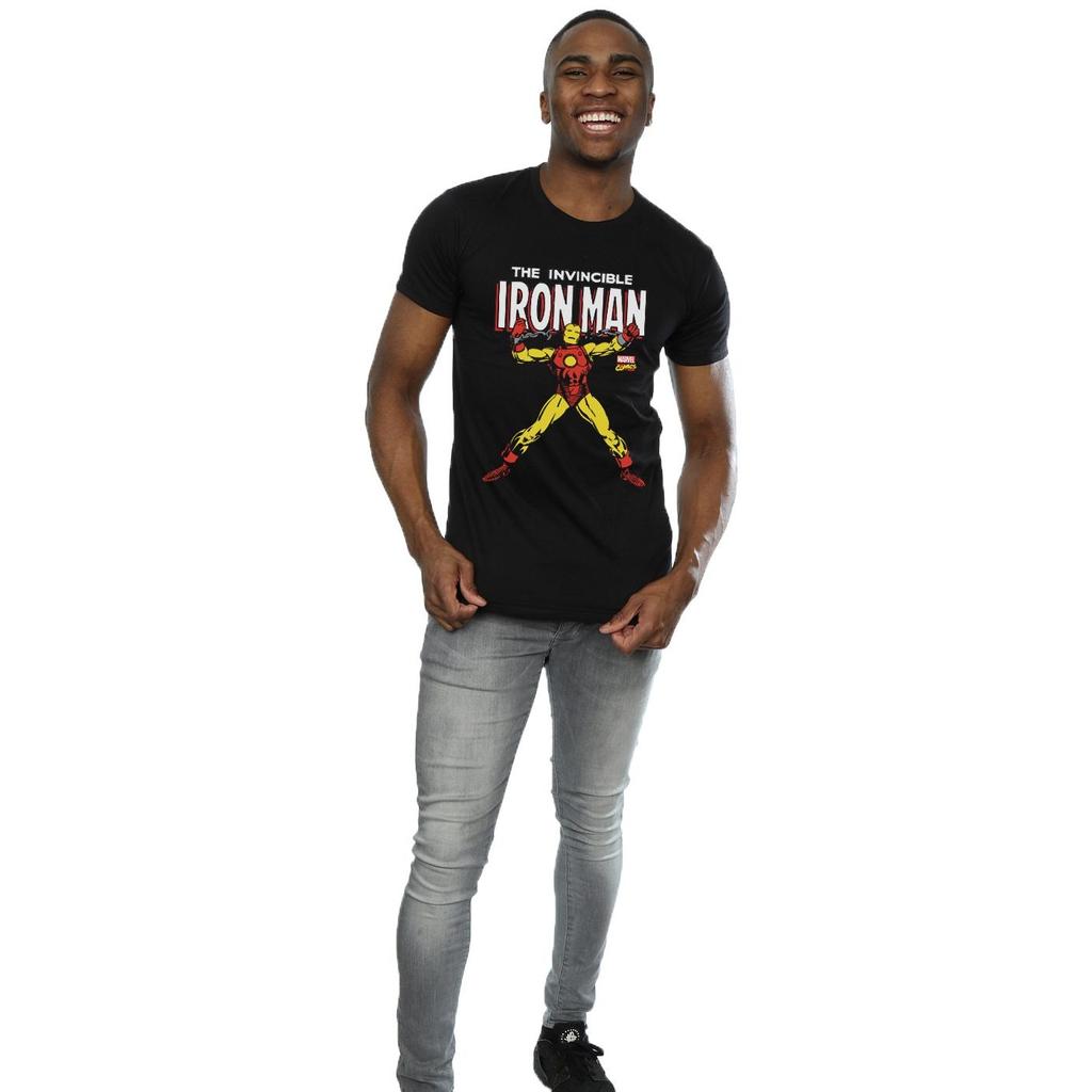 Marvel Mens Iron Man Chains T-Shirt
