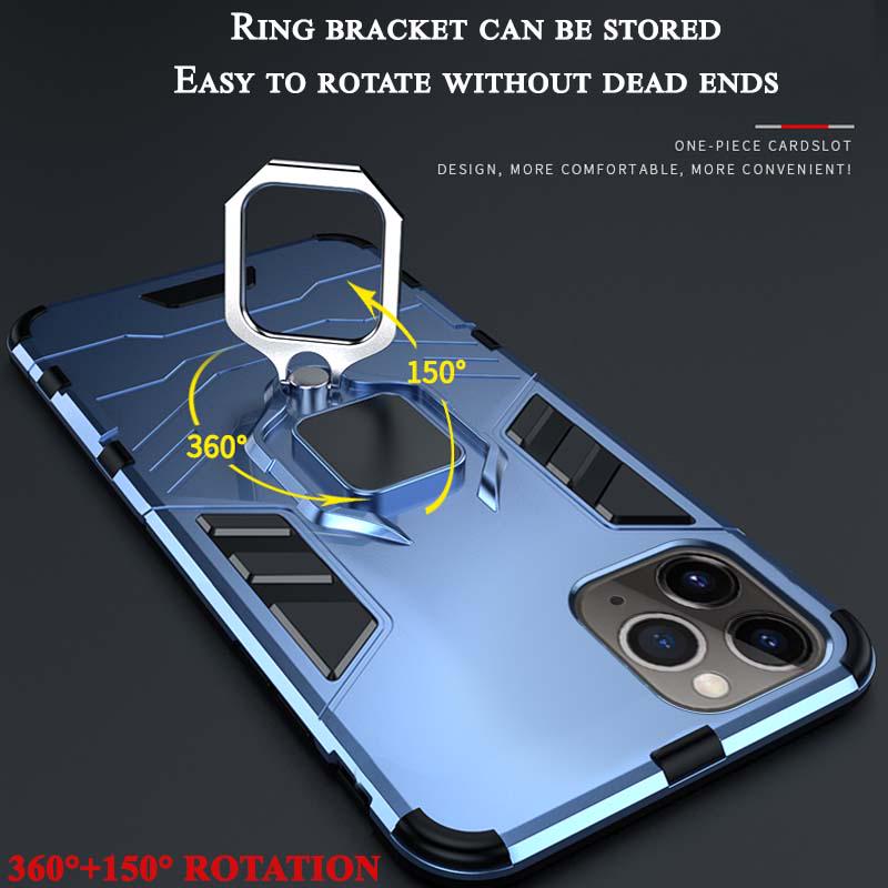 Противоударный чехол для iPhone 11 13 14 15 Pro Max XS XR X 8 7 Plus 6 6S 5 5S SE 2020 12 Mini Phone Cover Armor Holder Back Coque