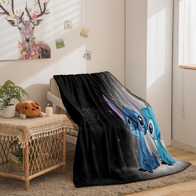 Фланелевое одеяло Riman Stitch Series, напечатанное на 3D-принтере, для дивана, утолщенное одеяло.