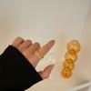 Ретро девушки тонкие минималистичные корейские ювелирные изделия подарки прозрачное кольцо конфетного цвета смоляное кольцо на палец