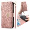 Case for Moto G77 5G - Leather/PU, Pink, With Card Holder