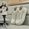 Весенние маленькие белые туфли новая корейская версия ins студентки платформа увеличивающая рост спортивные кеды повседневный уличный стиль SH506