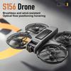 S156 Дроны с дистанционным управлением 2.4G WIFI Профессиональная аэрофотосъемка Самолет с дистанционным управлением Двойная камера Квадрокоптер Игрушка для мальчика Подарок