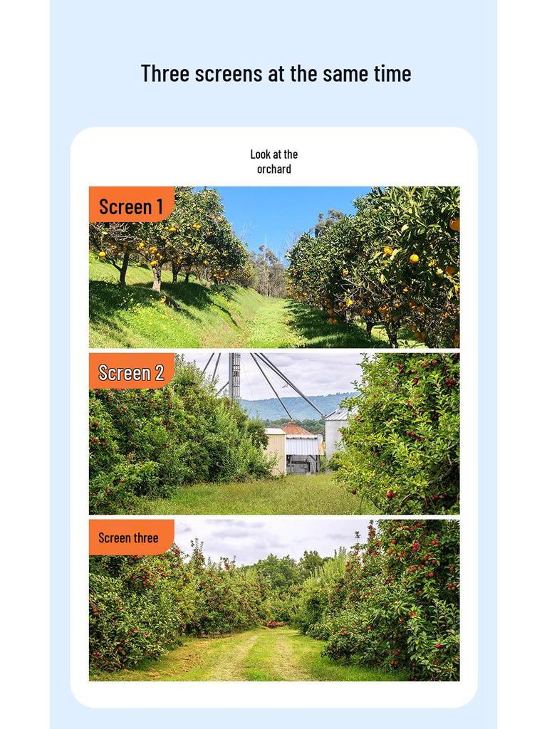 Triple Lens 4G Outdoor Camera: 360° Wide-Angle, Night Vision, Voice Intercom, Solar-Powered, Waterproof Monitoring