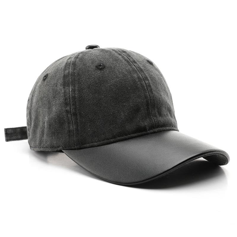 Washed cotton baseball cap, suitable for outdoor activities, provides sun protection and shade for men
