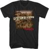 2Bhip System of A Down Toxicity Adult Black Short Sleeve T Shirt Nu Metal Graphic Tees