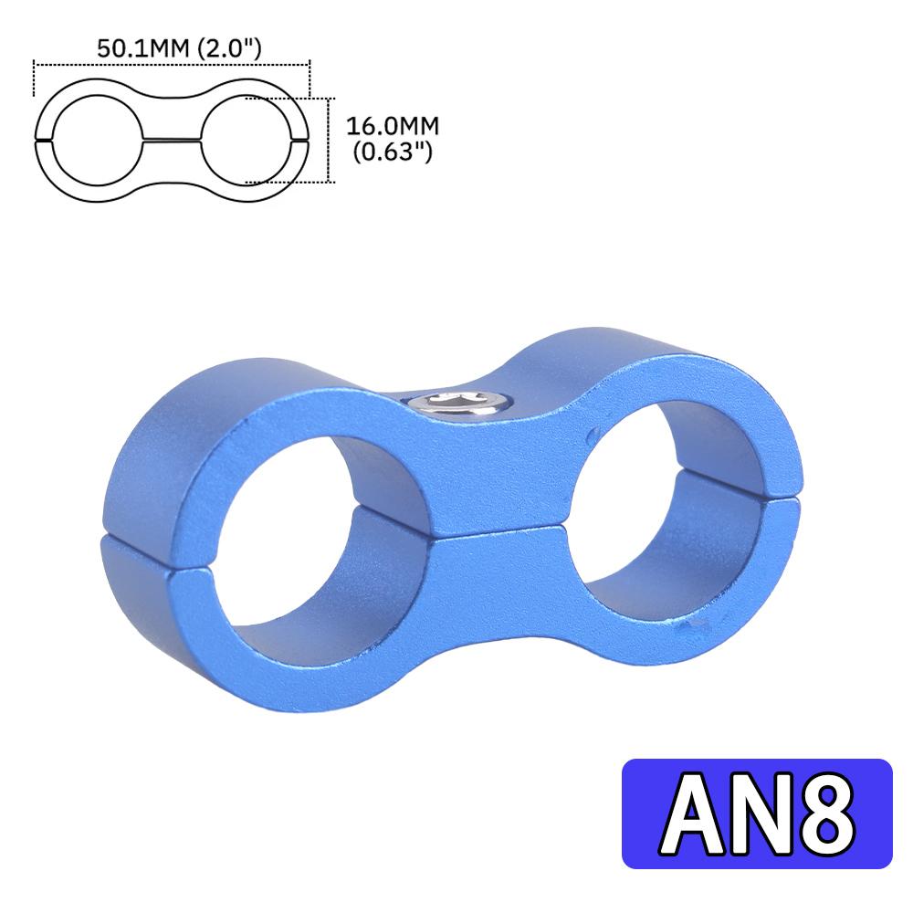 1PC Universal AN4 AN6 AN8 AN10 AN12 Aluminum Oil Fuel Water Hose Tube Separator Divider Clamp Aluminum Line Separator