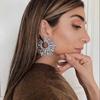 New Trend Women's Shiny Rhinestone Drop Earrings Modern Girl's Fashion Jewelry Accessories Hot Sale