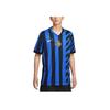 Inter Milan Logo Fashion Home Short Sleeve Football Shirt Men Tops Black Blue FN8787-440