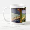 Utagawa Hiroshige and Van Hundred Famous Views of A Shower on the Great Photo mug Gogh's "One Edo Bridge" mug (Ukiyo-e series) (D)