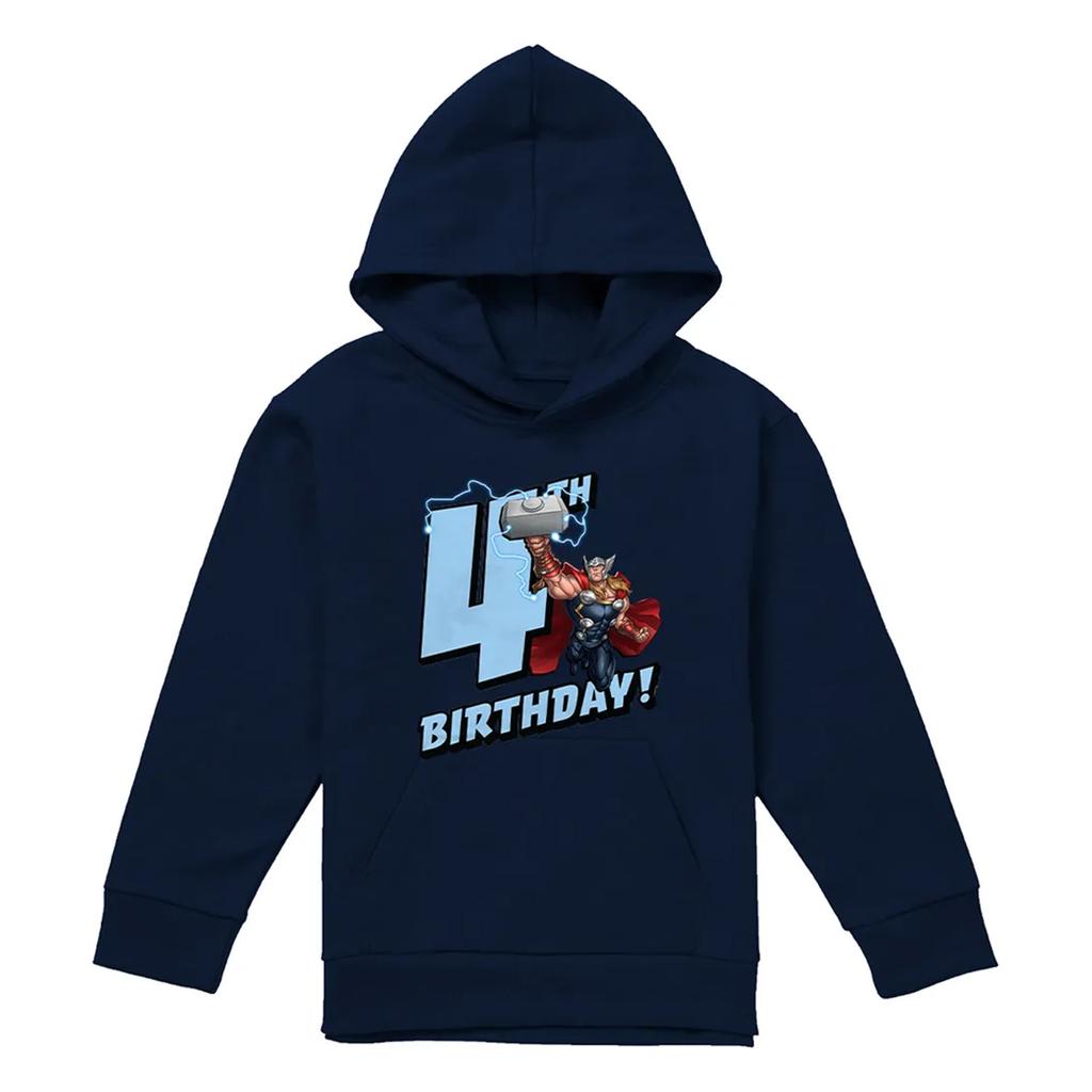 Marvel Childrens/Kids Thor 4th Birthday Hoodie