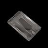 Vertical PC Card Bag With Zinc Alloy Oval Easy To Pull Buckle - With Expansion Clip Transparent Card Holder
