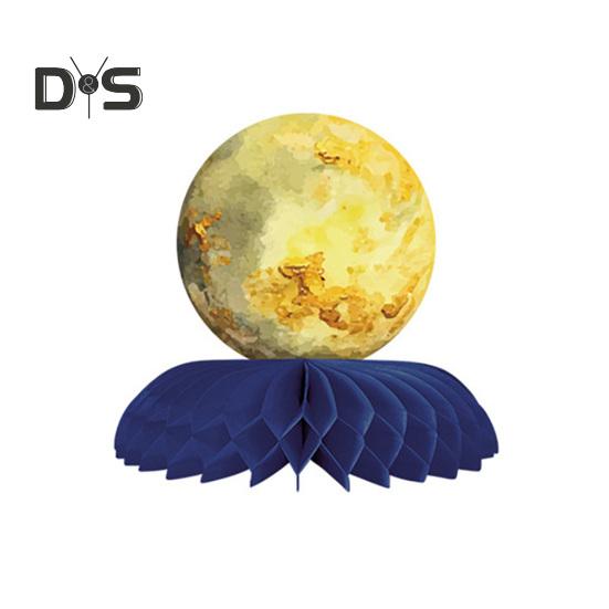 9 шт. Планета в форме сот, центральные украшения для стола в стиле космической солнечной системы, бумажные соты для дня рождения детей