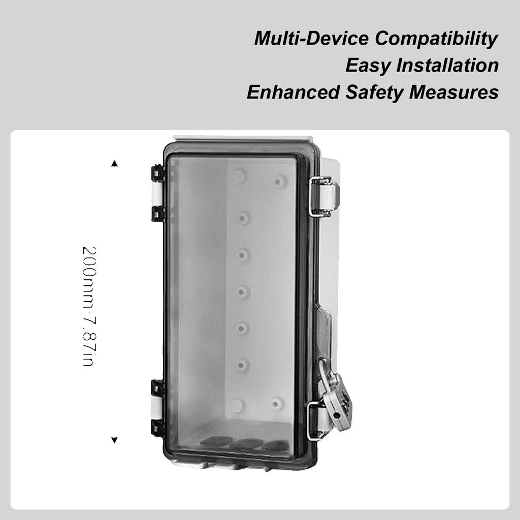 Уличная распределительная коробка Водонепроницаемая крышка для удлинителя Погодозащищенная коробка для вилки с замком Защита электрической розетки Розетка с вилкой
