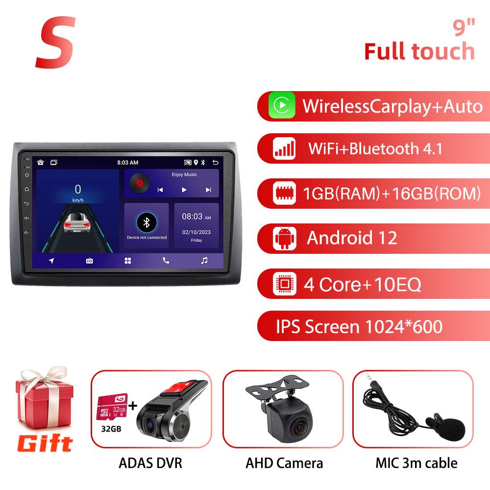 Android Car Radio 9 дюймов для Fiat Stilo 2010 GPS 2din 4G LTE Мультимедиа Видео Плеер Головное Устройство Радио Стерео Беспроводной Carplay