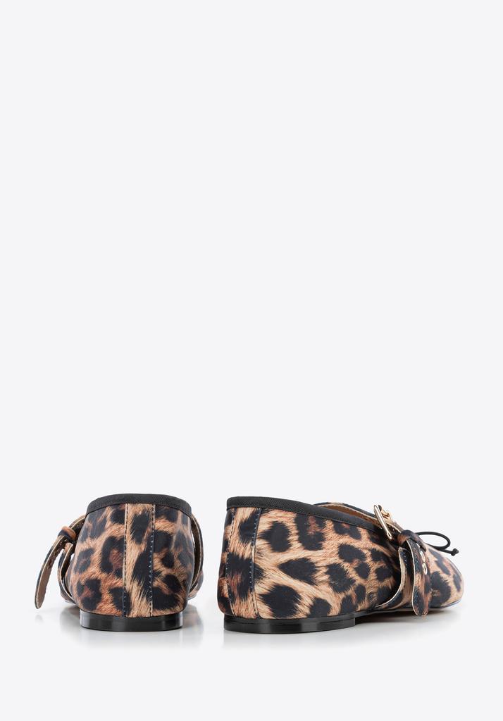 Wittchen Woman Ballet Flats In Leopard Print Lycra, Brown And Black, Brown And Black Polyurethane