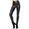 High Waist Black Summer Leather Leggings / Skinny WomenS Pants / Faux Leather Leggings / Eco Leather Pants / S-M-L-XL-2XL-3XL-4XL-5XL Size