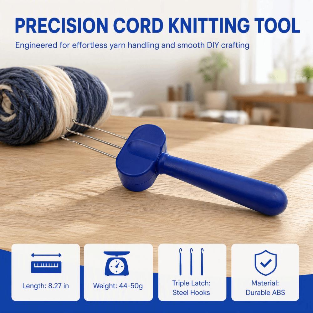 Manual Operation Latch Hook Tool ABS Knitting Edging Tool Practical Cord Knitting Tool Home