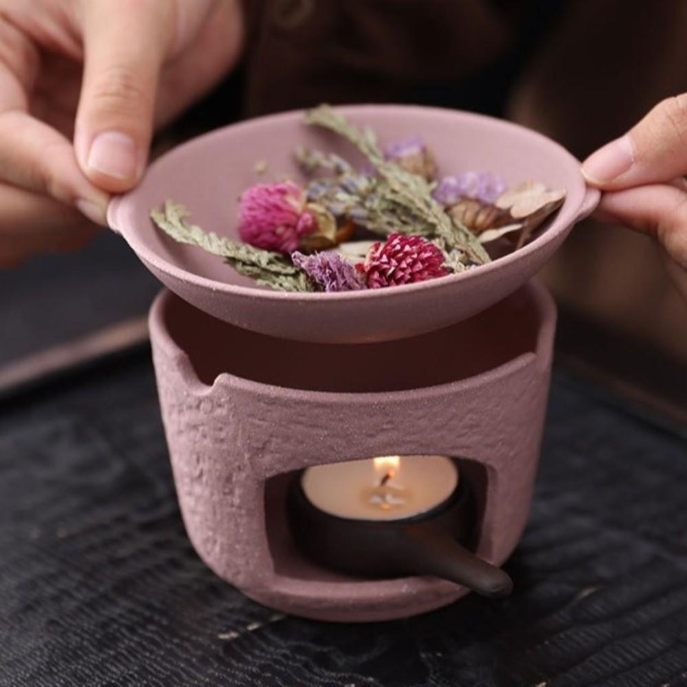 Ceramic Incense Burner Removable Bowl Aromatherapy Stove Diffuser Oil Burners Tea Ceremony