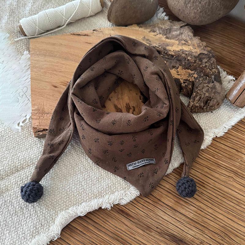 Детский шарф Осень Зима Ветрозащитный Теплый Детский шарф Шелк Мальчики Девочки Треугольная шаль Девочки Детские аксессуары