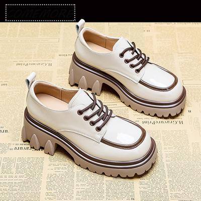 Женская обувь Лоферы Мэри Джейн Женские японские ретро туфли на мягкой подошве для девочек на толстой подошве на высоком каблуке Платформа Роскошные дизайнерские туфли с круглым носком