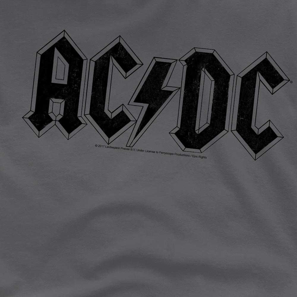 AC/DC Mens Worn Logo T-Shirt