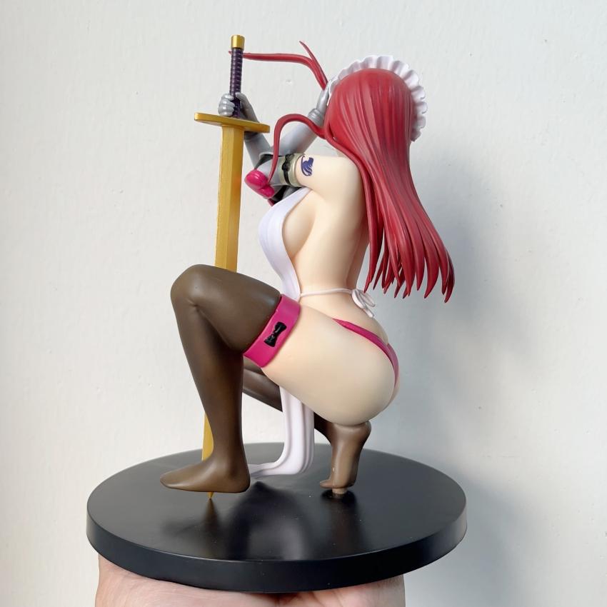 Новейшая фигурка Erza Scarlet из Fairy Tail, версия с кроликом, 18 см, статуэтка из ПВХ, игровая, экшн, модель из аниме, коллекционные куклы для взрослых, игрушки, подарки