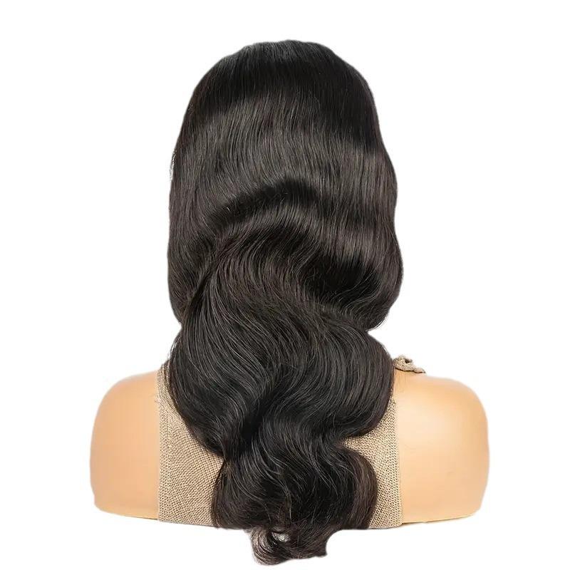 13 * 4 Front Lace Wig, Women's Big Wave Long Curly Hair, Fluffy Natural Full Headgear