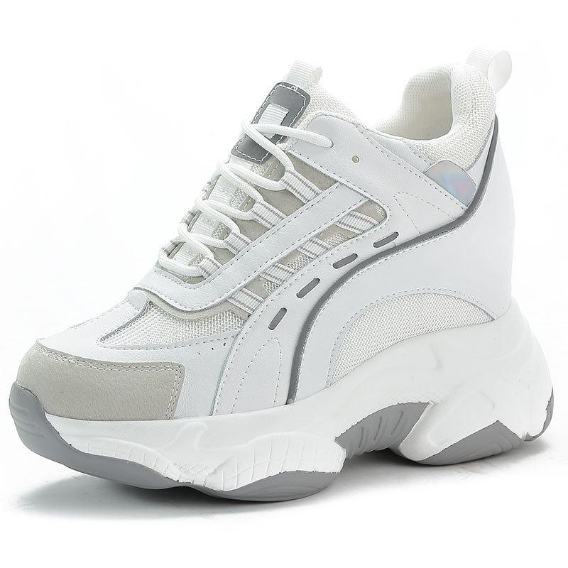 Fujin Springs Summer Shoes Woman Breathable Air Mesh Flat Platform Women Shoes Slip On Womens Loafers Swing Wedges Ladies Shoes