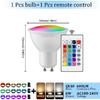 1-10 шт. RGB GU10 Светодиодный спот-лампа 24-клавишный пульт ДУ Диммируемый 6 В AC220V 110V Разноцветная смена для спальни Гостиной