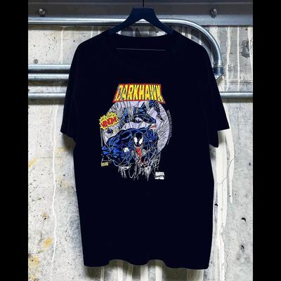 Marvel Authorized The New Marvel VenomDarkhawk Marvel Venom Printed Tshirt for Men and Women with The Same Loose Short Sleeves