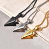 Domineering Triangle Spearhead Men's Couple Alloy Retro Hip-hop Arrow Necklace Pendant Jewelry