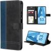 Case for Samsung Galaxy A53 5G - Shockproof Protection Elegant Synthetic Leather Navy Blue-Black