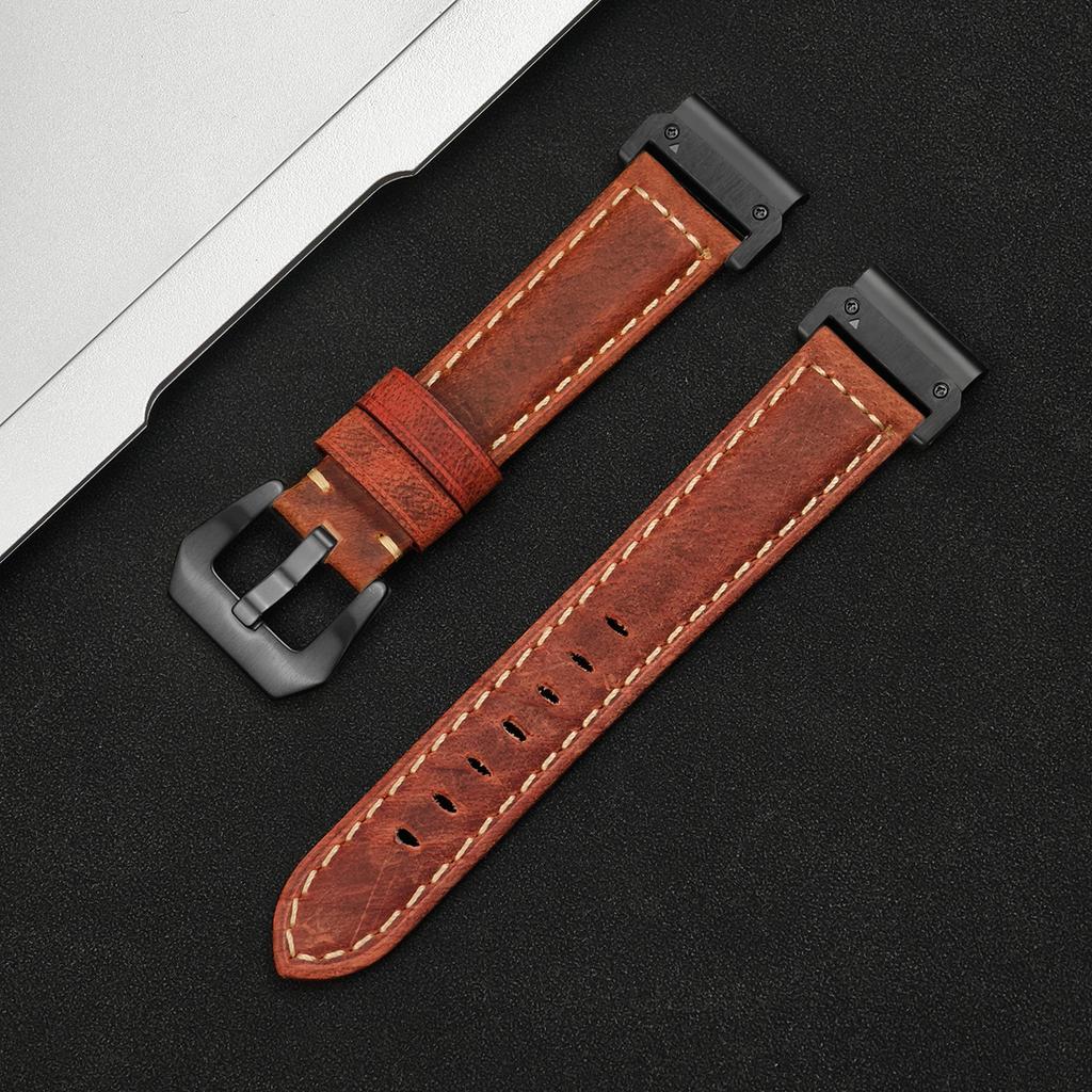 Ремешок Quickfit 26 мм 22 мм для Garmin Epix Pro 51 мм 47 мм Tactix 8 7 Pro Fenix 8 7 7X Enduro3 Аксессуары для часов из натуральной кожи