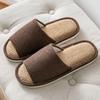 Wholesale Simple Linen Slippers Four Seasons Guests Indoor Living Room Home Floor Cotton Linen Slippers Couple