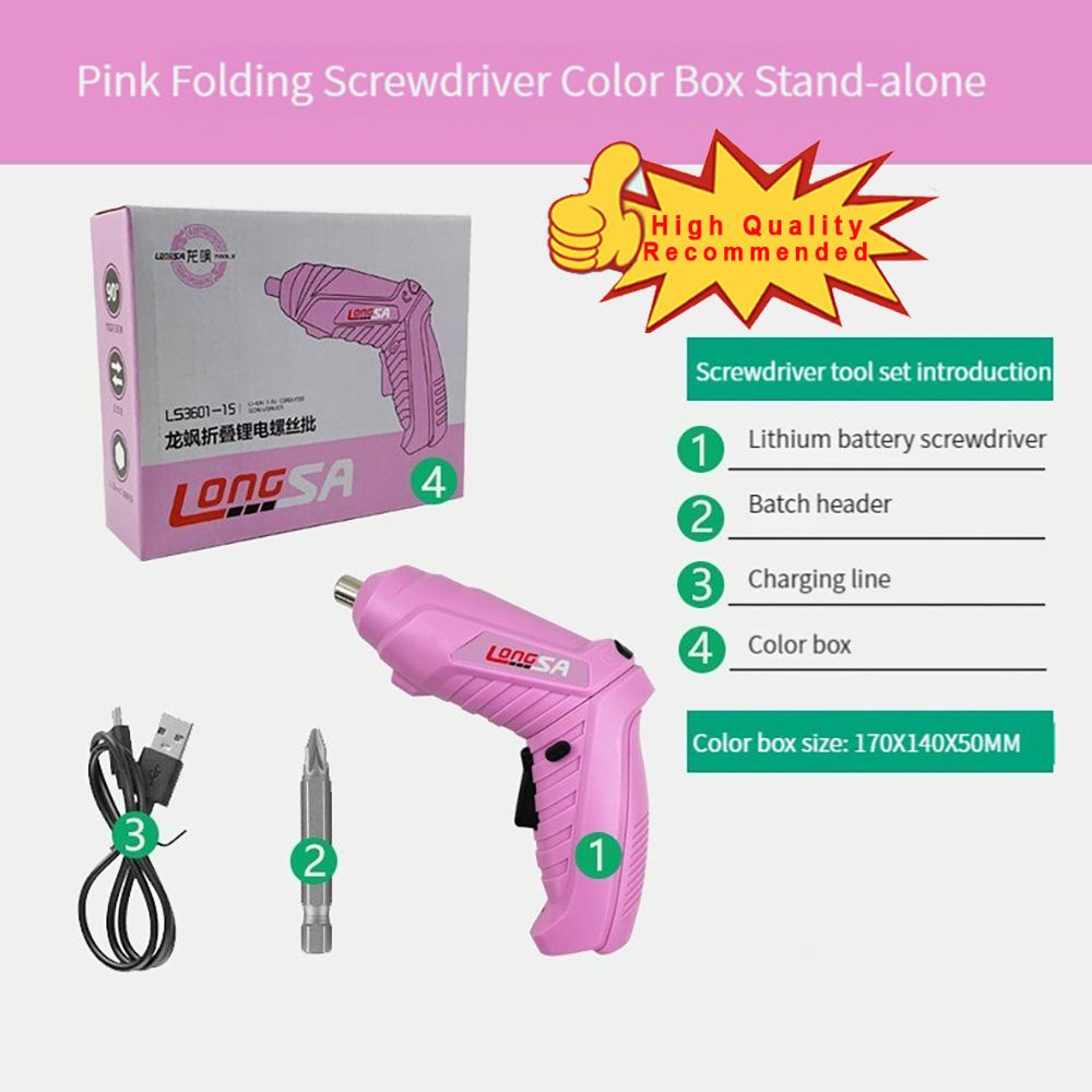 Бытовая электрическая отвертка, аккумуляторная аккумуляторная ударная дрель, мини-беспроводная электрическая дрель, набор отверток, электрическая партия