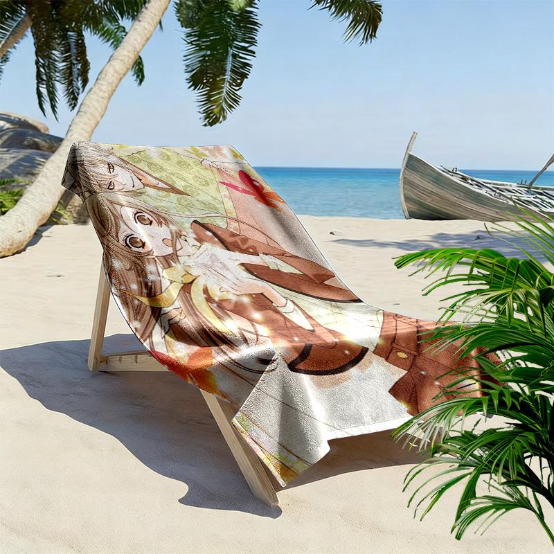 Kamisama Hajimemashita 2D Flat Print Beach Towel, Large Soft Quick Dry Towel for Beach Camping SwimmingDSTJ0925266