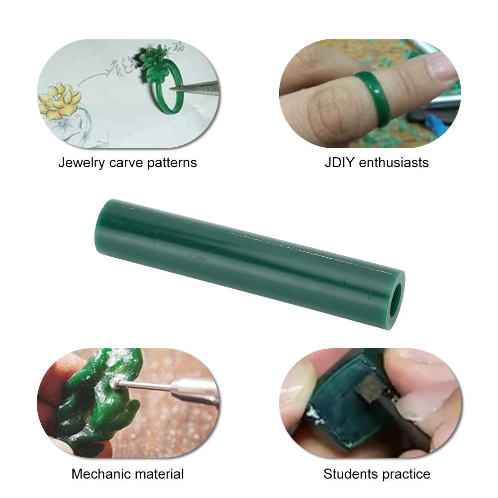 Wax Ring Tube Green Wax Tube Flat Side Jewelry Ring Making Engraving Tool AccessoryT-1062E