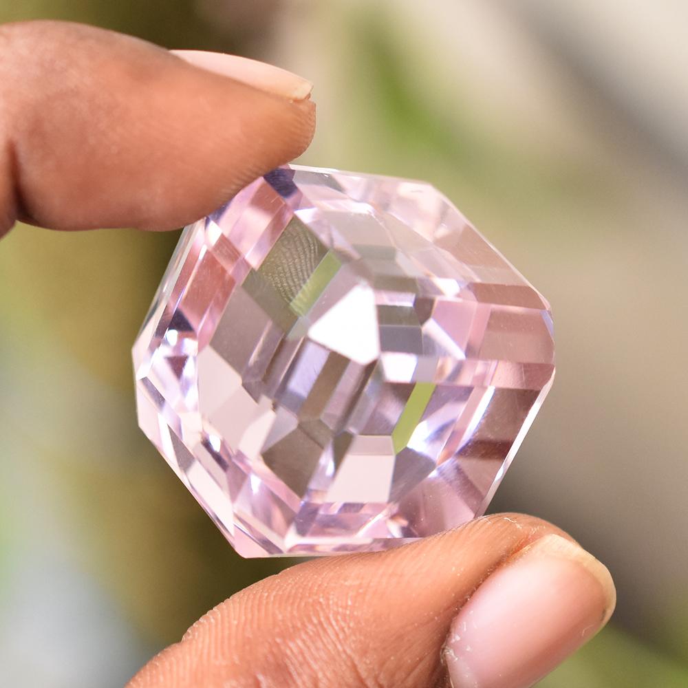 NATURAL Pink Topaz 142 Ct Cube Shape Loose Gemstone For Home Decor