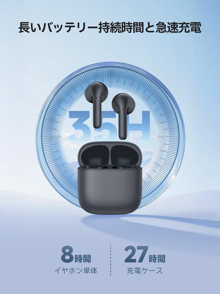 EDIFIER X2 Plus Wireless AI Call Noise Bluetooth Up to 35 Hours of IP54 Low Fast Black In-Ear Earphones, Compact, Reduction, 3.8g, 6.0, Playtime,