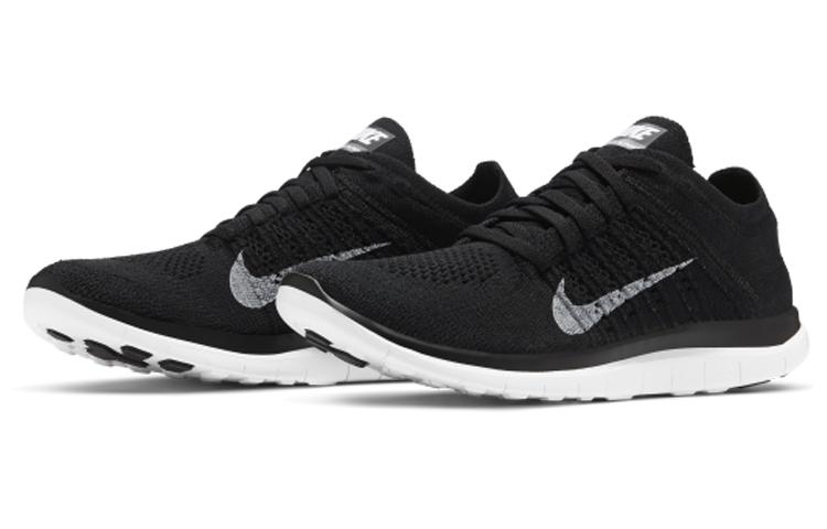 Nike Free 4.0 Flyknit Черный Белый 2020 Женские 631050-001